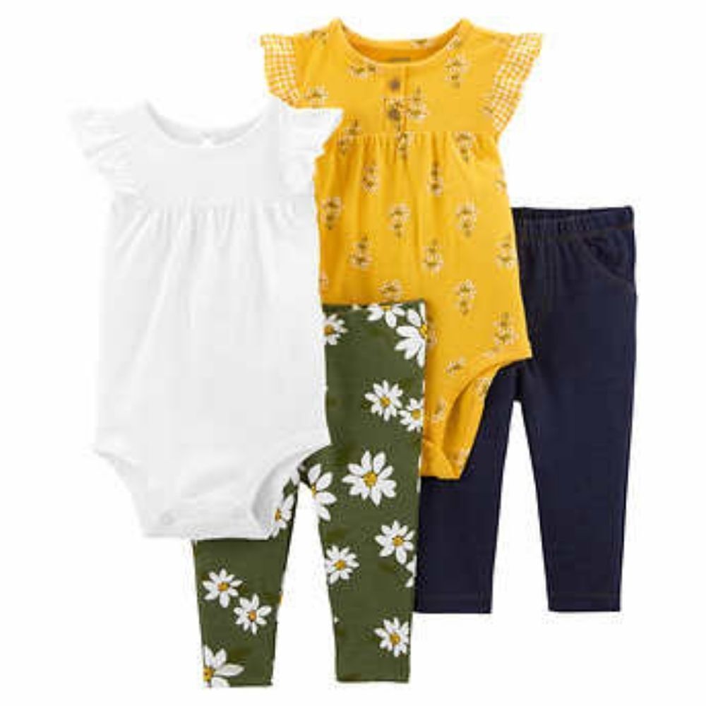 Carter's Infant 4-piece Layette Set, Yellow